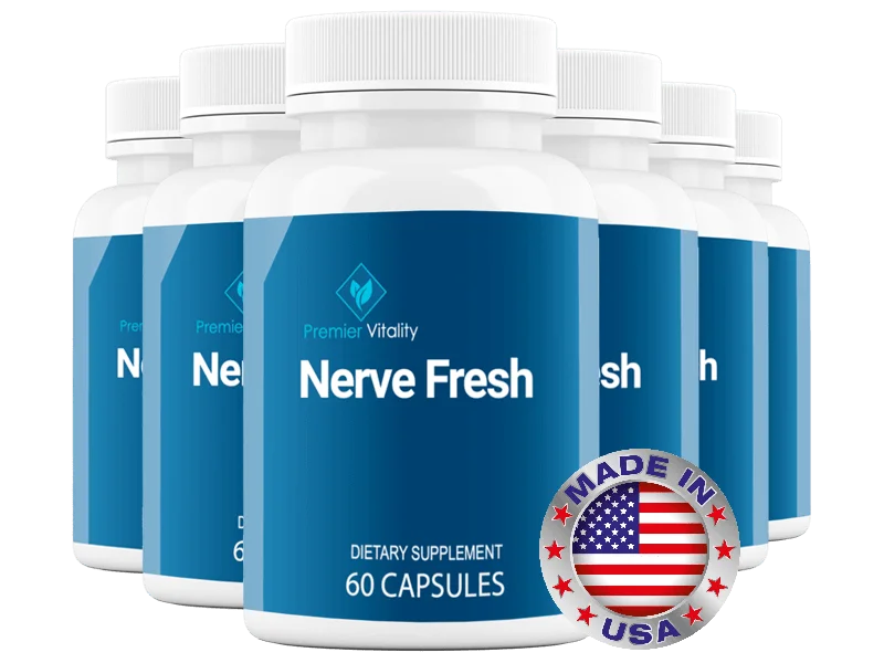 Nerve Fresh natural nerve support supplement 6 bottles made in USA